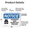 Signmission Hazardous Area Hazmat Suit Required OSHA Notice Sign, Plastic, 18in W x 12in L, 2PK OS-2PACK-NS-P-1218-L-13317 - alternate 3